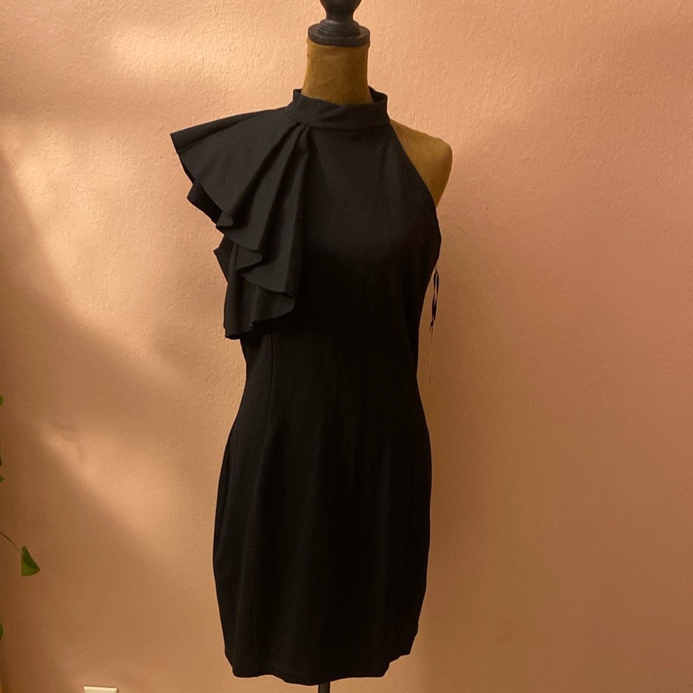 Lulus Black One-Shoulder Dress